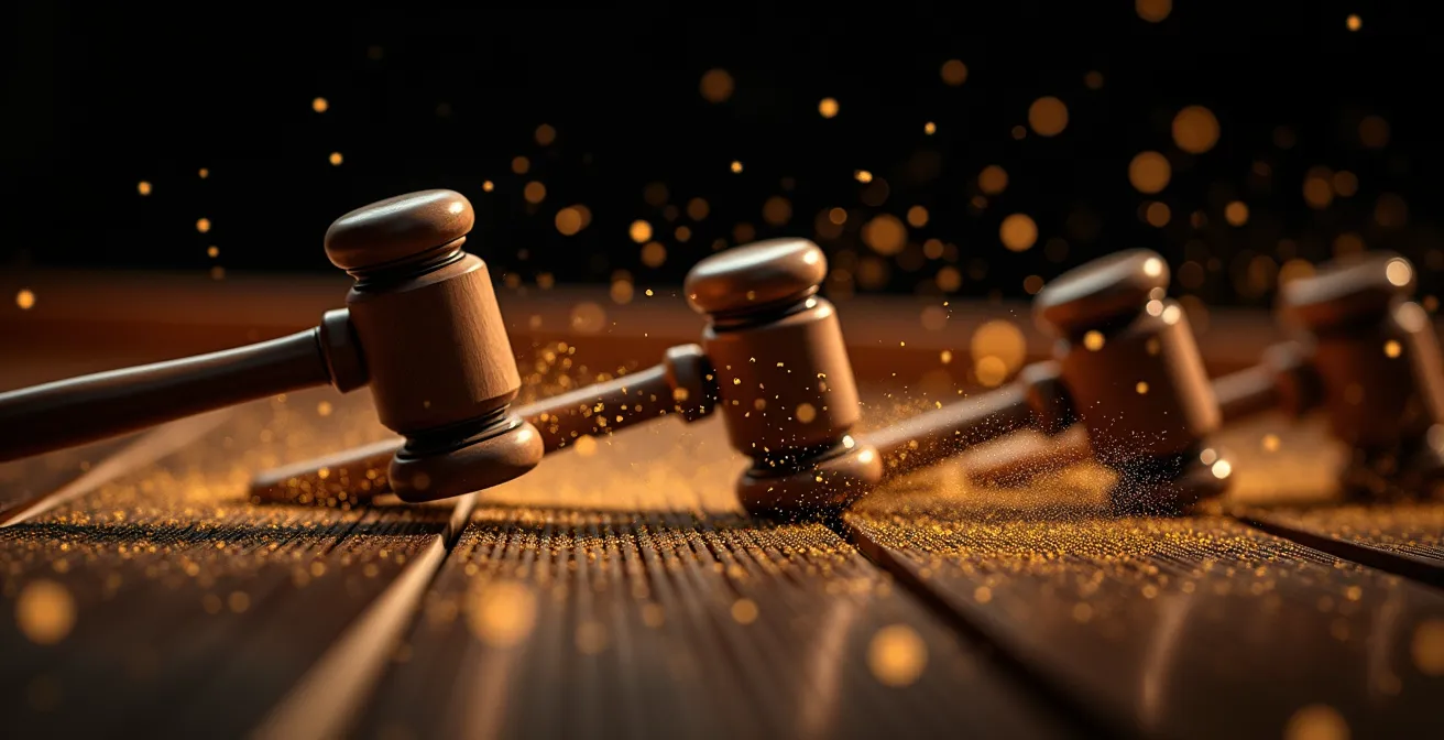 Visualisation abstraite de la transformation de quatre notes en une composition complète